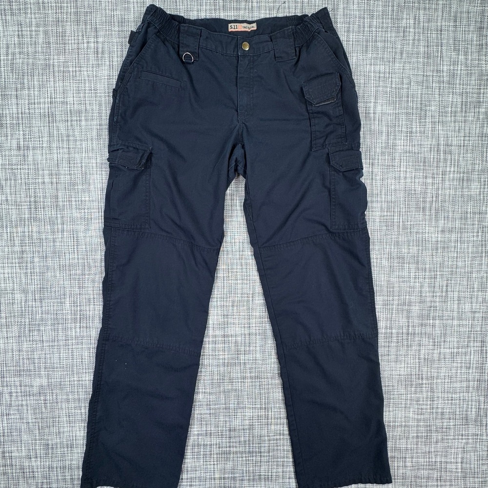 5.11 Tactical Taclite Pro Cargo Pants Womens 14 Long Dark Navy Ripstop Workwear